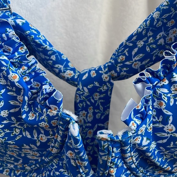 NWTS! ZAFUL Underwire Bikini Floral High Cut Bikini Set V-Wired - Picture 3 of 8